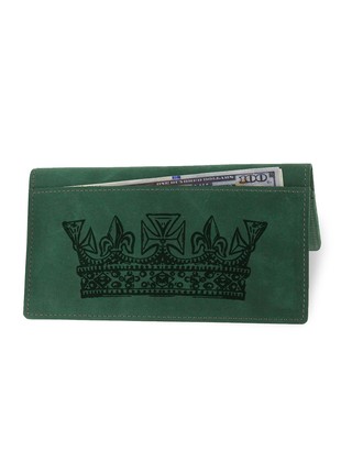 Leather wallet DNK Leather green B 30-111 photo