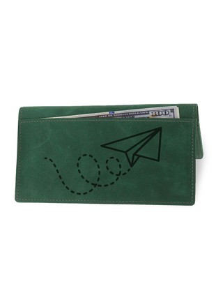 Leather wallet DNK Leather green B 30-131 photo