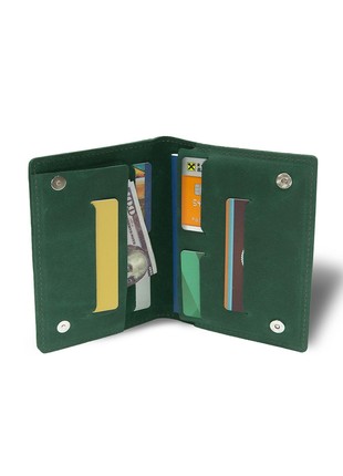 Leather travel case DNK Leather green B 29-112 photo