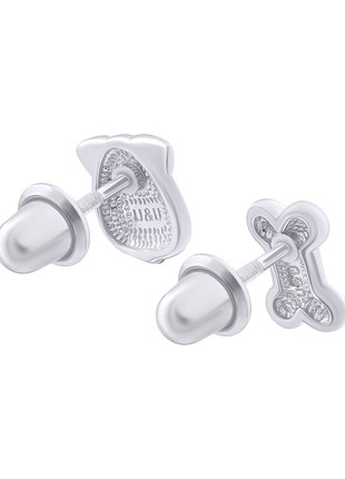 Earrings Puppy with a Bone2 photo