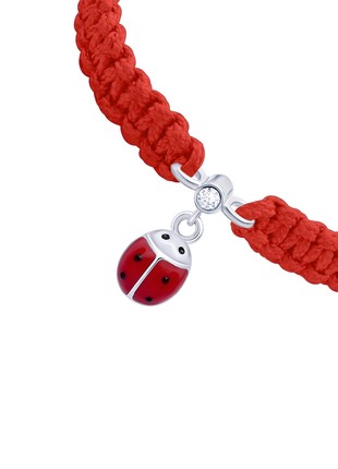 Braided bracelet Ladybug2 photo