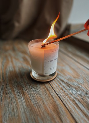 Coconut wax candle “VANILLA WOOD”