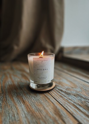 Coconut wax candle “PEACH”1 photo