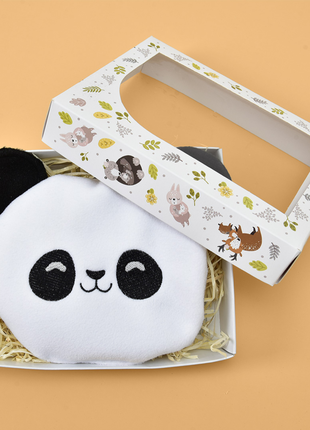 Adorable Panda Baby Heating Pad - Organic Flaxseed Filled, Microwavable for Soothing Comfort2 photo
