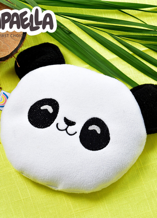 Adorable Panda Baby Heating Pad - Organic Flaxseed Filled, Microwavable for Soothing Comfort6 photo