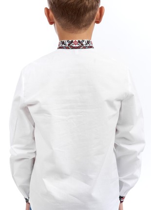 Embroidered shirt for boys, height 122-152cm 338-19/094 photo