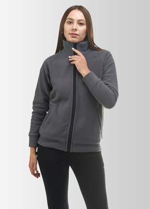 Women's fleece jacket Synevyr 260 grey