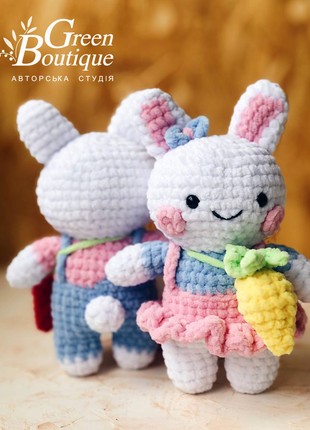 Plush toy Boy and Girl Bunny2 photo