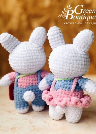 Plush toy Boy and Girl Bunny3 photo