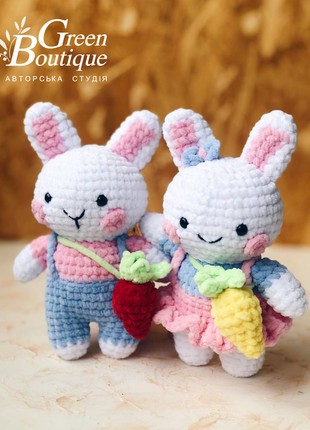 Plush toy Boy and Girl Bunny1 photo