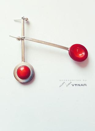 Cherry berry red earrings