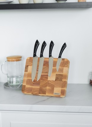 Wooden magnetic knife block5 photo