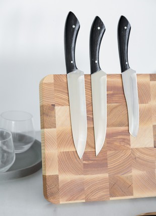 Wooden magnetic knife block10 photo