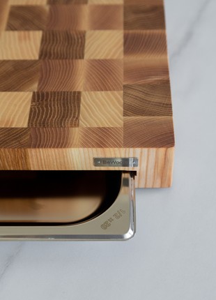 Ash&oak cutting board with tray 30*40 cm5 photo