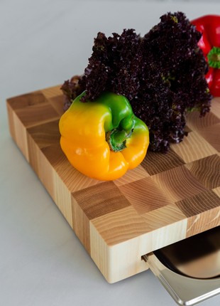 Ash&oak cutting board with tray 30*40 cm6 photo