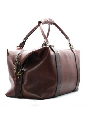 Model Sertra. Natural Bulls Leather Travel Bag