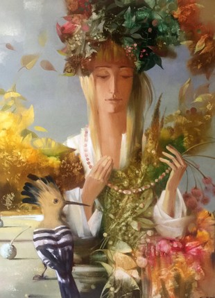 Abstract oil painting Autumn Anatoly Borisovich Tarabanov nTar15