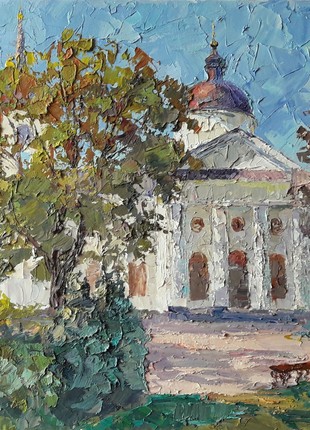 Oil painting Baturin temple Serdyuk Boris Petrovich nSerb56