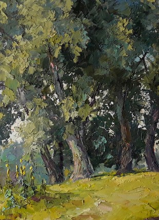 Oil painting Poplars Serdyuk Boris Petrovich nSerb671 photo