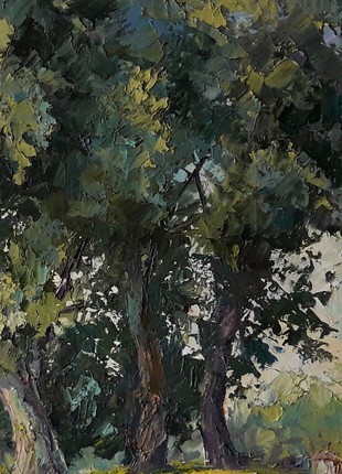 Oil painting Poplars Serdyuk Boris Petrovich nSerb672 photo