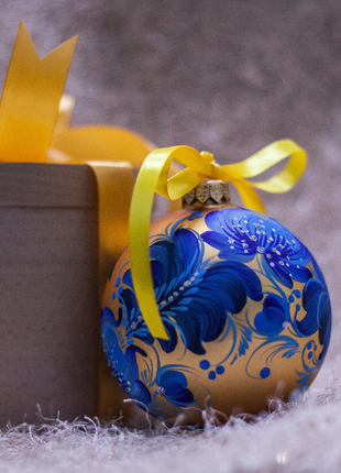 Blue Jay Christmas Ornament, Personalized Christmas Tree Bauble3 photo
