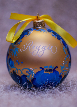 Blue Jay Christmas Ornament, Personalized Christmas Tree Bauble5 photo
