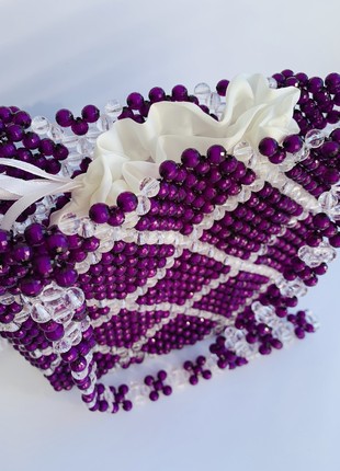 women's stylish bag. decoration for the image. bag made of beads. a gift for a girl9 photo