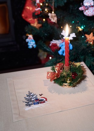 Napkin with embroidery "Did Moroz" 394-19/00