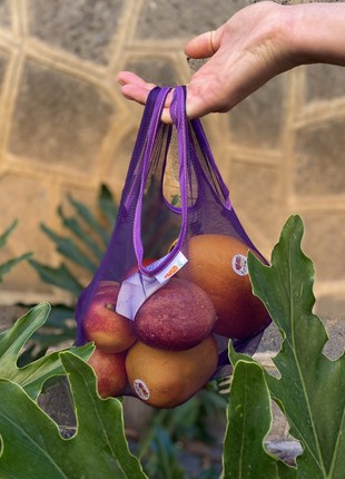 Reusable grocery mini tote bag handmade. Shopper bag, packing.4 photo
