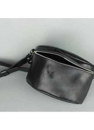 Black leather belt bag The Wings TW-BeltBag-black-ksr4 photo