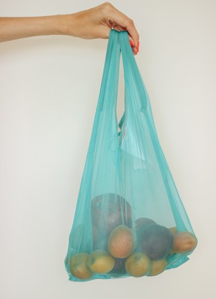 Tote bag of mesh, handmade. shopper bag, packing.2 photo