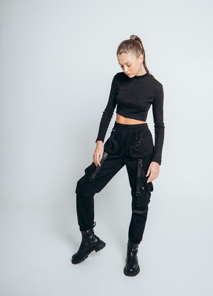 Women's trousers OGONPUSHKA Dark black2 photo