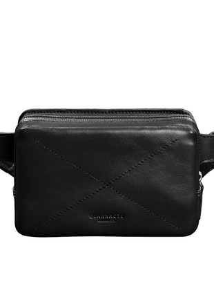 Leather belt bag Dropbag Mini black BN-BAG-6-g