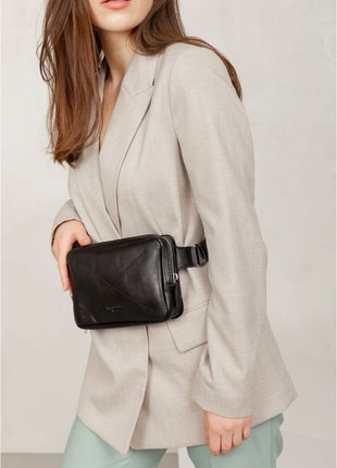 Leather belt bag Dropbag Mini black BN-BAG-6-g6 photo