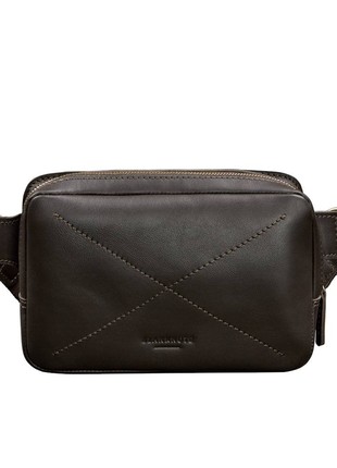 Leather belt bag Dropbag Mini chocolate BN-BAG-6-choco1 photo