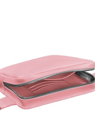 Leather belt bag Dropbag Mini pink BN-BAG-6-pink-peach3 photo