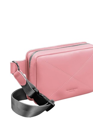 Leather belt bag Dropbag Mini pink BN-BAG-6-pink-peach4 photo