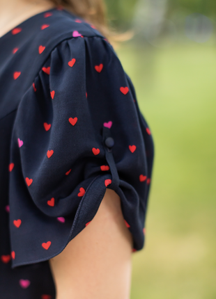 Viscose dress with heart print2 photo