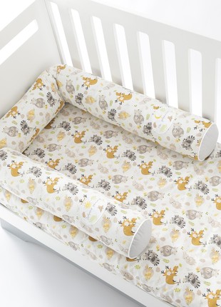 Baby Cotton Bed Protection Multifunctional, Crib Bumper set, Nursing Pillow