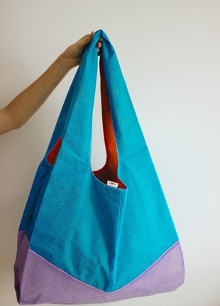 The biggest shopper Rick "Ukraine" in patriotic colors, bag handmade.6 photo