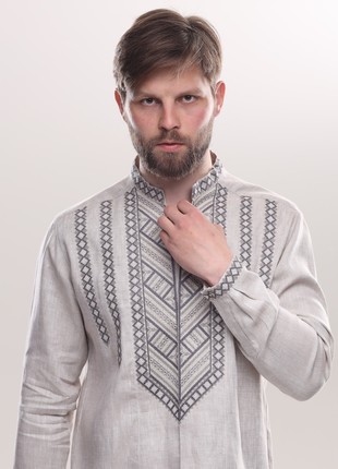 Men's shirt "Mountains" natural