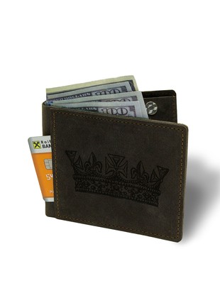 Leather wallet DNK Leather 30-18-11 brown