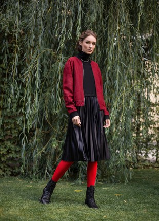 Stylish woolen bomber jacket