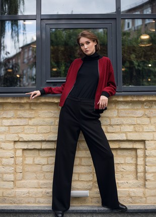Stylish woolen bomber jacket3 photo