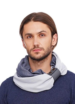 Cashmere men's stylish scarf Snood  "Ukraine" from the designer art sana5 photo