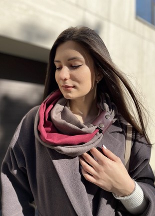 Cashmere men's stylish scarf Snood  "Ukraine" from the designer art sana4 photo
