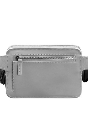 Leather belt bag Dropbag Mini grey BN-BAG-6-shadow5 photo