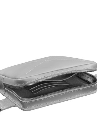 Leather belt bag Dropbag Mini grey BN-BAG-6-shadow3 photo