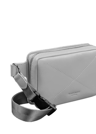 Leather belt bag Dropbag Mini grey BN-BAG-6-shadow4 photo