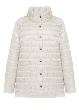 Light beige quilted double-sided jacket2 photo